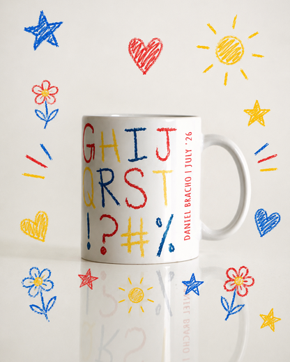 "Alphabet Soup" Mug